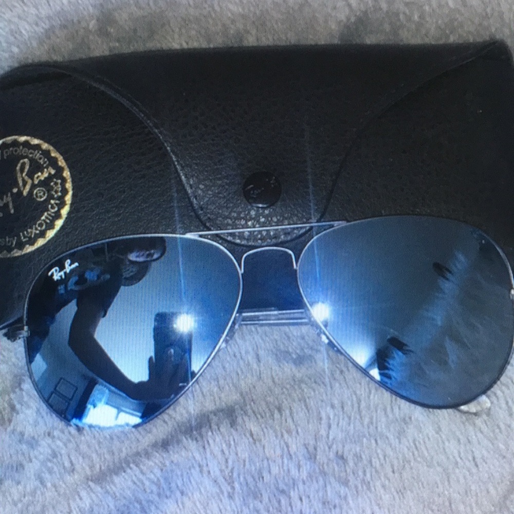 Ray-Ban Blue Aviator Sunglasses